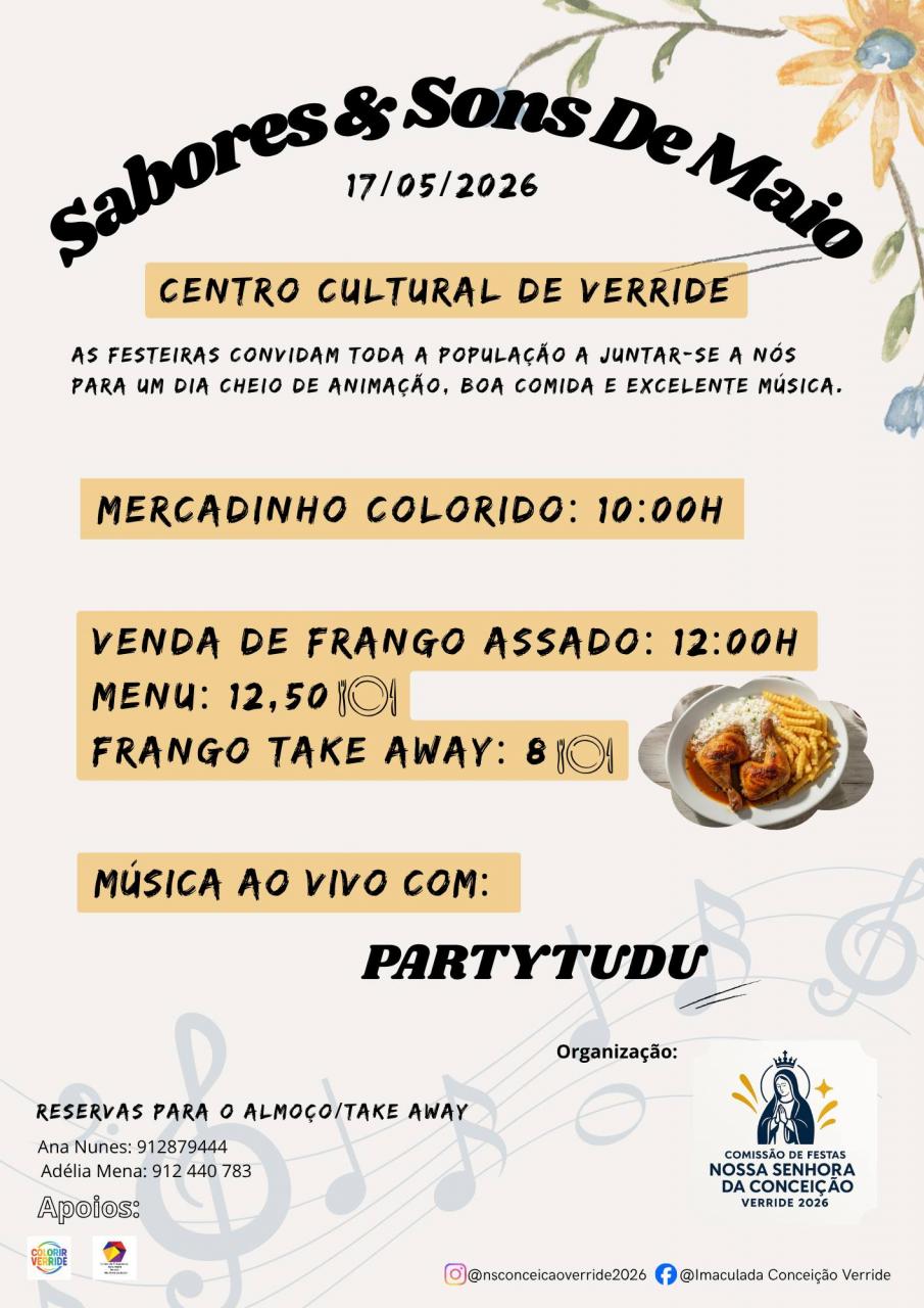 Sabores e sons de Maio 